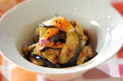 ナスのゴマ酢和え