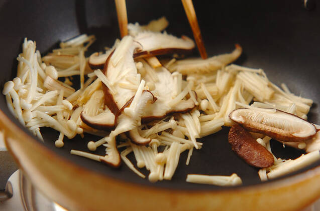 ホウレン草と春菊のお浸しの作り方の手順5