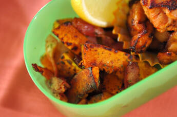 カボチャベーコンソテー