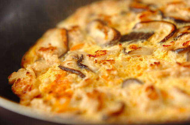 具だくさん卵焼きの作り方の手順7