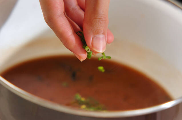 シジミの赤出しの作り方の手順3