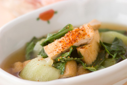 青菜と油揚げの煮物