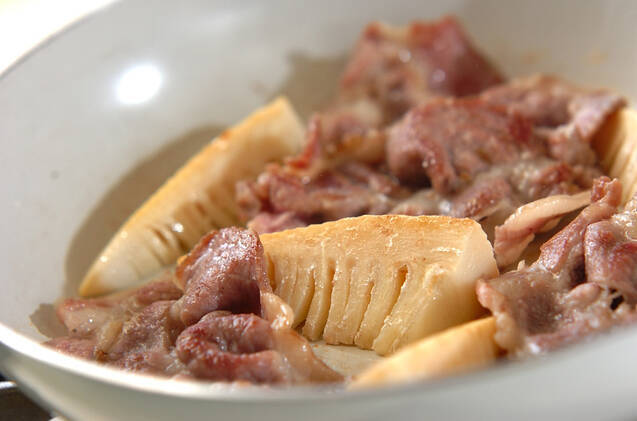豚肉とタケノコのショウガ焼きの作り方の手順7