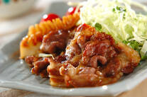 豚肉とタケノコのショウガ焼き