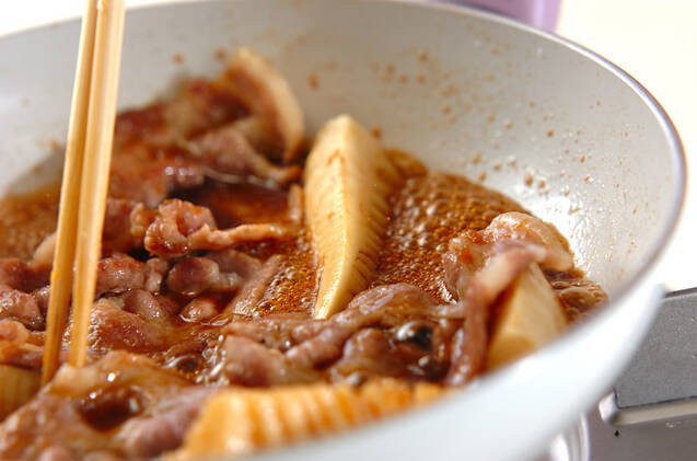 豚肉とタケノコのショウガ焼きの作り方の手順8