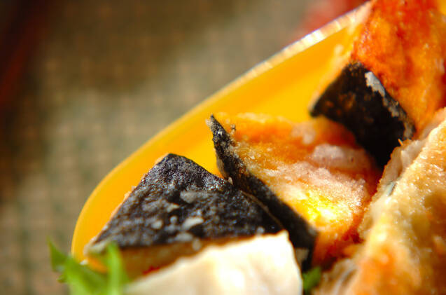 里芋とカボチャの唐揚げ