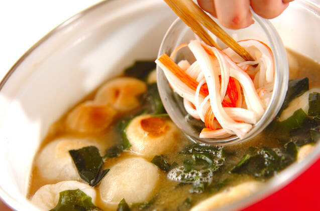 豆腐とワカメのみそ汁の作り方の手順6