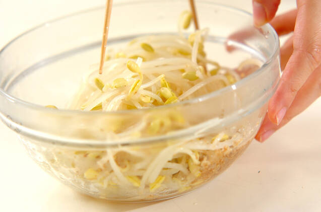 豆モヤシの和え物の作り方の手順3