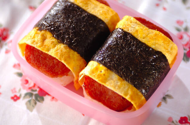 ポークランチョンミートのおにぎり