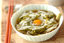 めかぶと長芋素麺