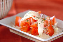 トマト＆新玉ネギサラダ