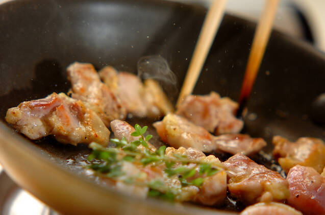 ハーブチキンサラダの作り方の手順2