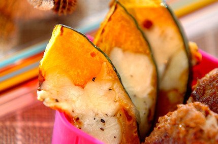 チーズ焼きカボチャ