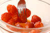 カッテージチーズの苺ソースがけの作り方の手順1
