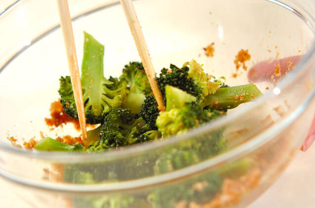 ブロッコリーのピーナッツ和えの作り方の手順4