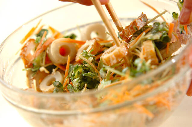 ゴーヤとちくわのゴママヨネーズサラダの作り方の手順2