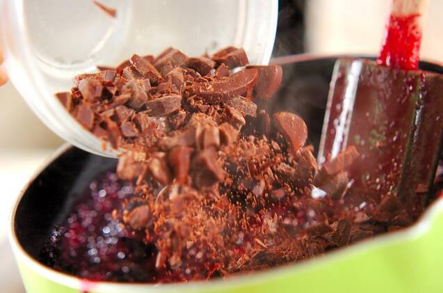 ホットチョコベリージャムの作り方の手順3