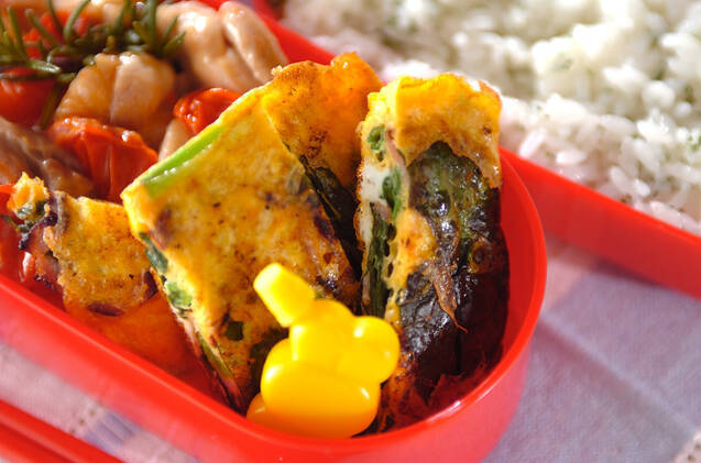 ホウレン草オムレツ