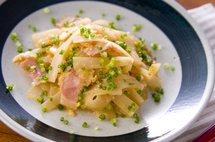 大根のペペロンチーノ風