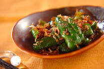 ピーマンとジャコのおかか炒め