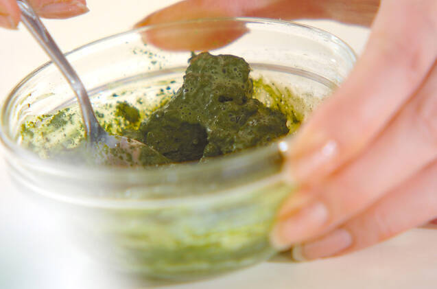 抹茶豆乳プリンの作り方の手順1