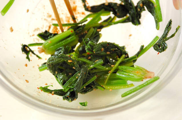 ホウレン草のナムルの作り方の手順2