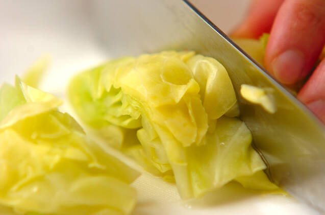 キャベツのおかか和えの作り方の手順1