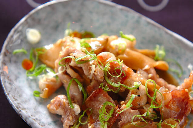 豚肉とザーサイの炒め物