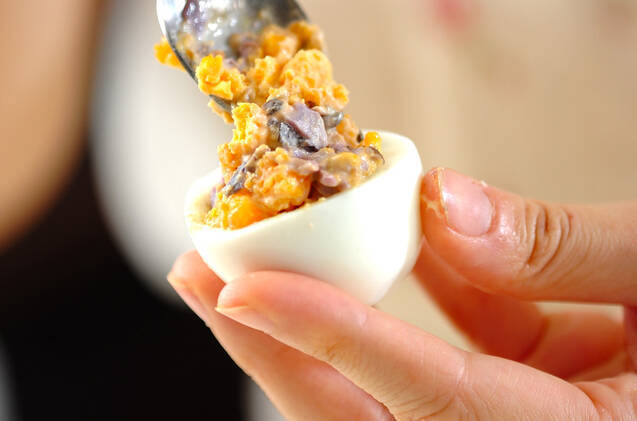 しば漬け卵の作り方の手順2