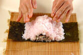 ぶたちゃんデコ巻き寿司の作り方6