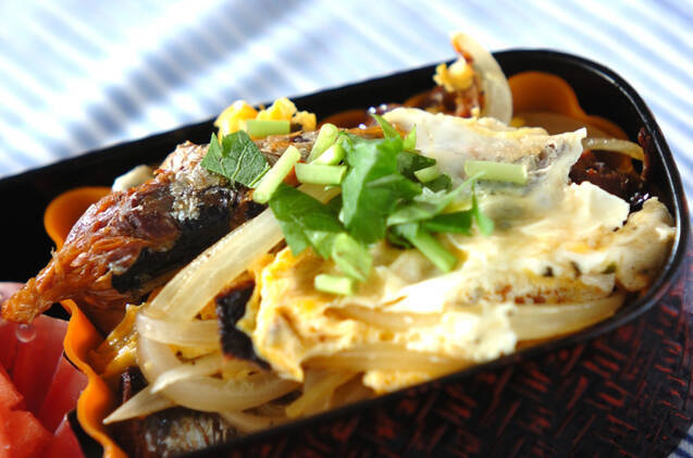 イワシの卵とじ