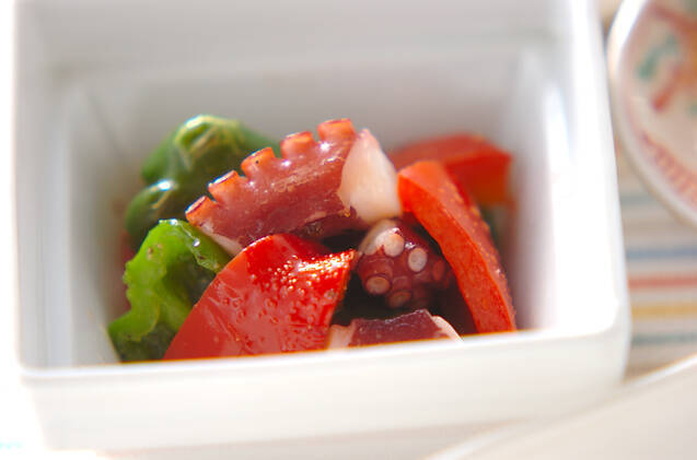 タコのガーリック炒め