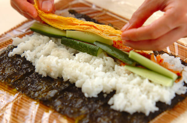 キムパの作り方の手順3