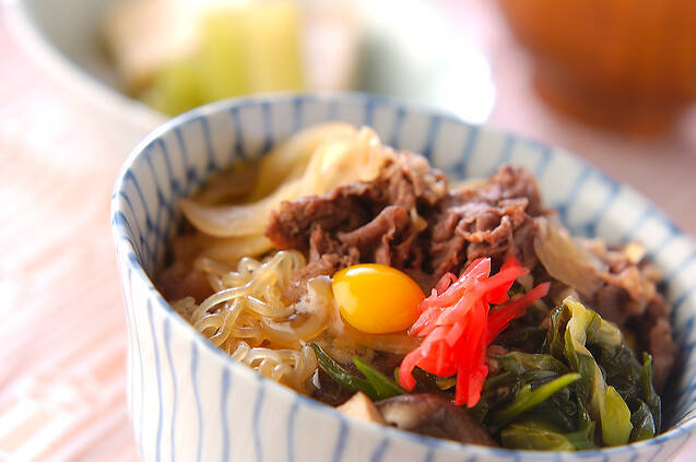 すき焼き風牛丼