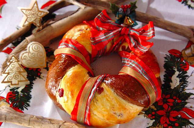 クリスマスリースパン