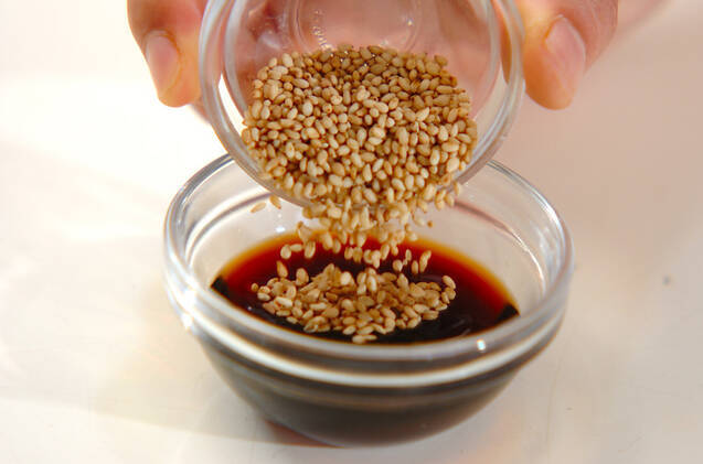 たたきゴボウとジャコのピリ辛炒めの作り方の手順2