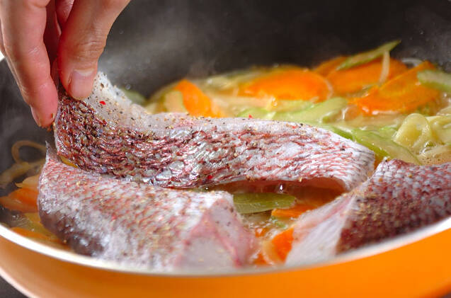 鯛の蒸し煮の作り方の手順6