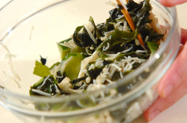 ワカメの甘酢和えの作り方の手順4