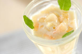 ピーチミルクプリン