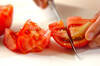 トマトとふんわり卵のスープの作り方の手順1