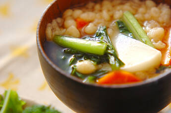 小カブのみそ汁