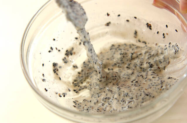 黒ゴマ揚げまんじゅうの作り方の手順1