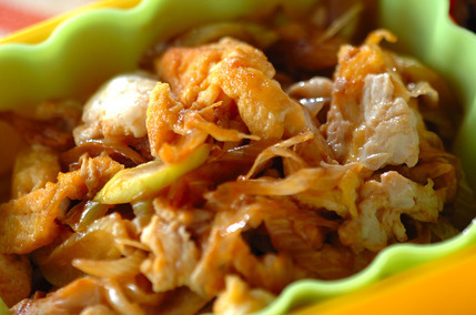 ネギと卵の炒め物