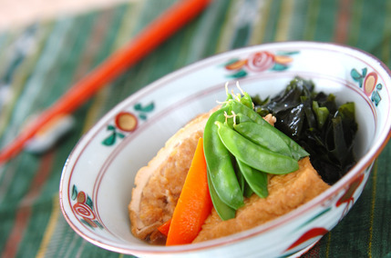 射込み厚揚げの煮物