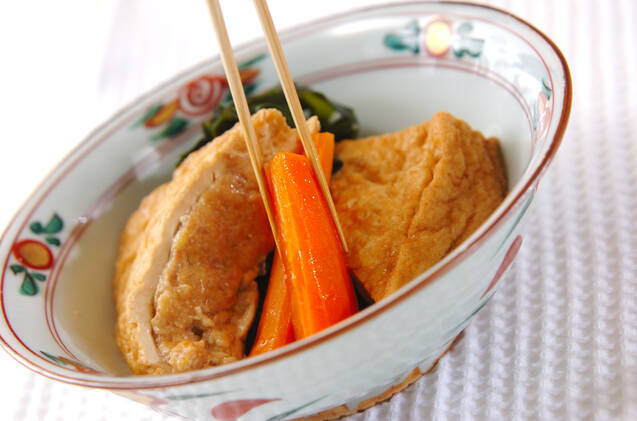 射込み厚揚げの煮物の作り方の手順8