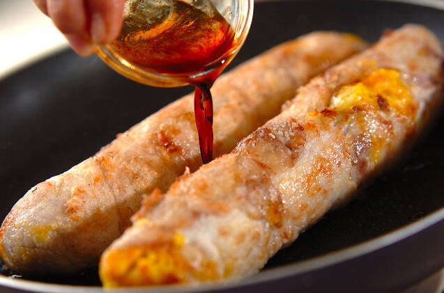 豚肉のパンプキンチーズ巻きの作り方の手順7