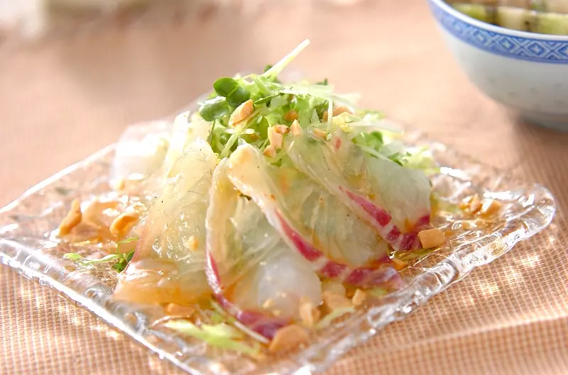 お刺身サラダ 副菜 レシピ 作り方 E レシピ 料理のプロが作る簡単レシピ