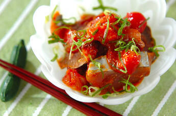 カツオのピリ辛漬け