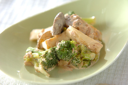 エリンギのピリ辛マヨ和え