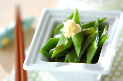 シンプル簡単！モロッコインゲンのショウガじょうゆ